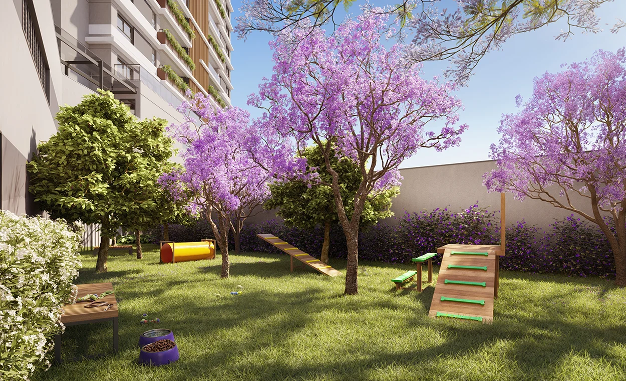 Perspectiva ilustrada do Pet Place