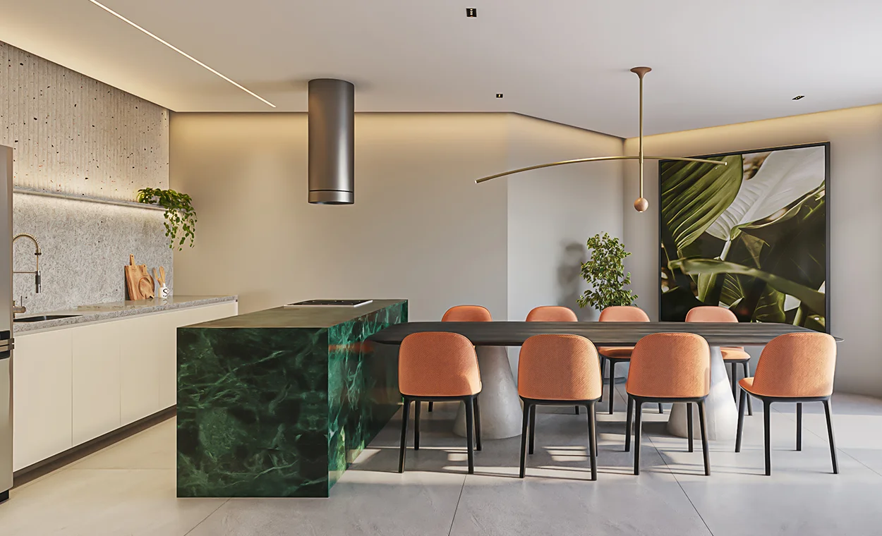 Perspectiva ilustrada do Gourmet 